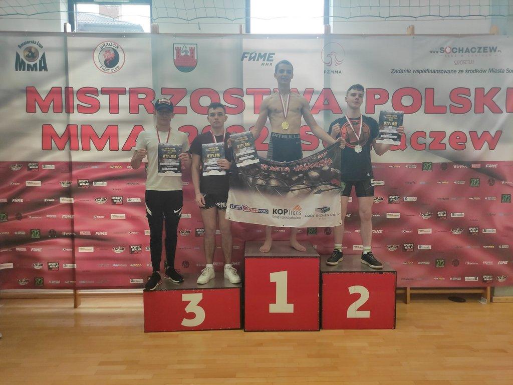 Medale Sparty Jaworzno na mistrzostwach Polski i mistrzostwach Mazowsza MMA