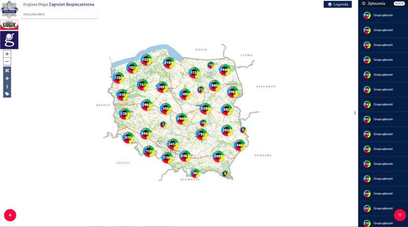Jaworznicka policja przypomina o korzystaniu z Krajowej Mapy Zagrożeń Bezpieczeństwa