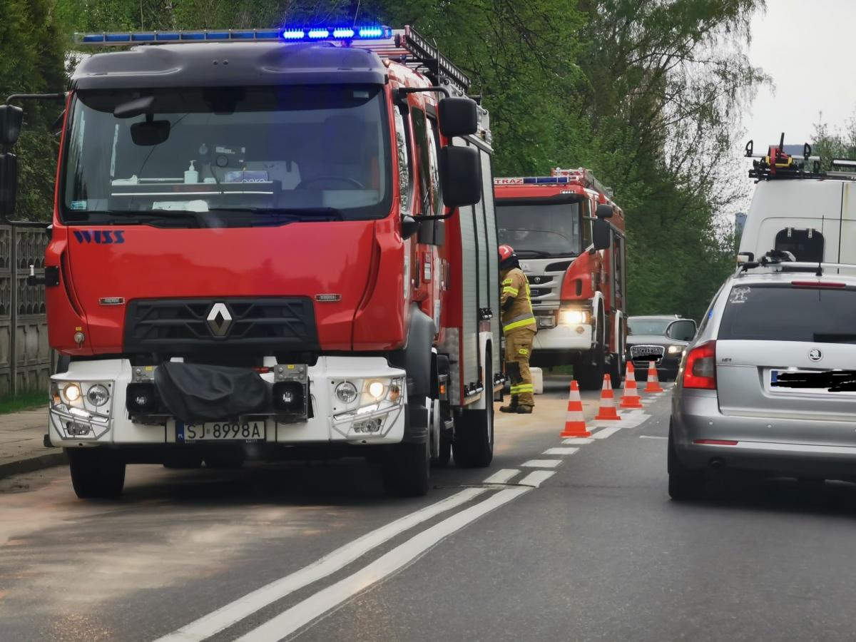Kolizja przy ulicy Szczakowskiej