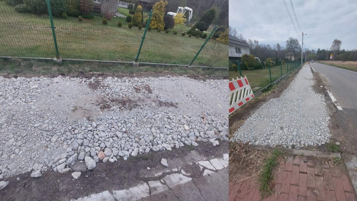 Czy gruz pod nowym chodnikiem to sposób na oszczędność ? MZDiM odpowiada