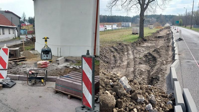 Rozpoczęły się prace nad nowymi chodnikami w Jeleniu i Długoszynie