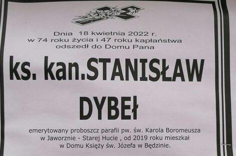 Odszedł ks. kan. Stanisław Dybeł