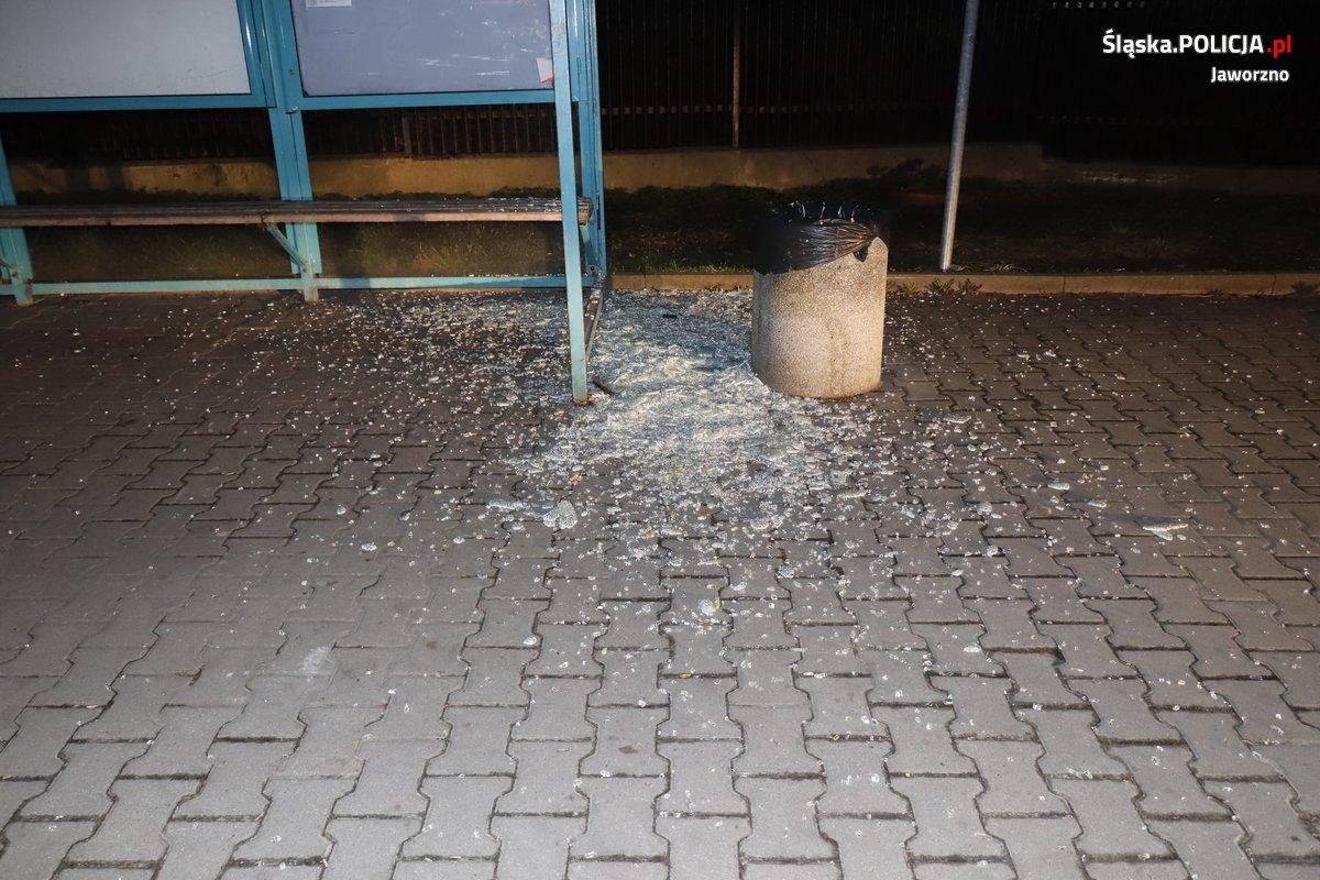 Pijany zdemolował wiaty przystankowe. Grozi mu do 5 lat więzienia