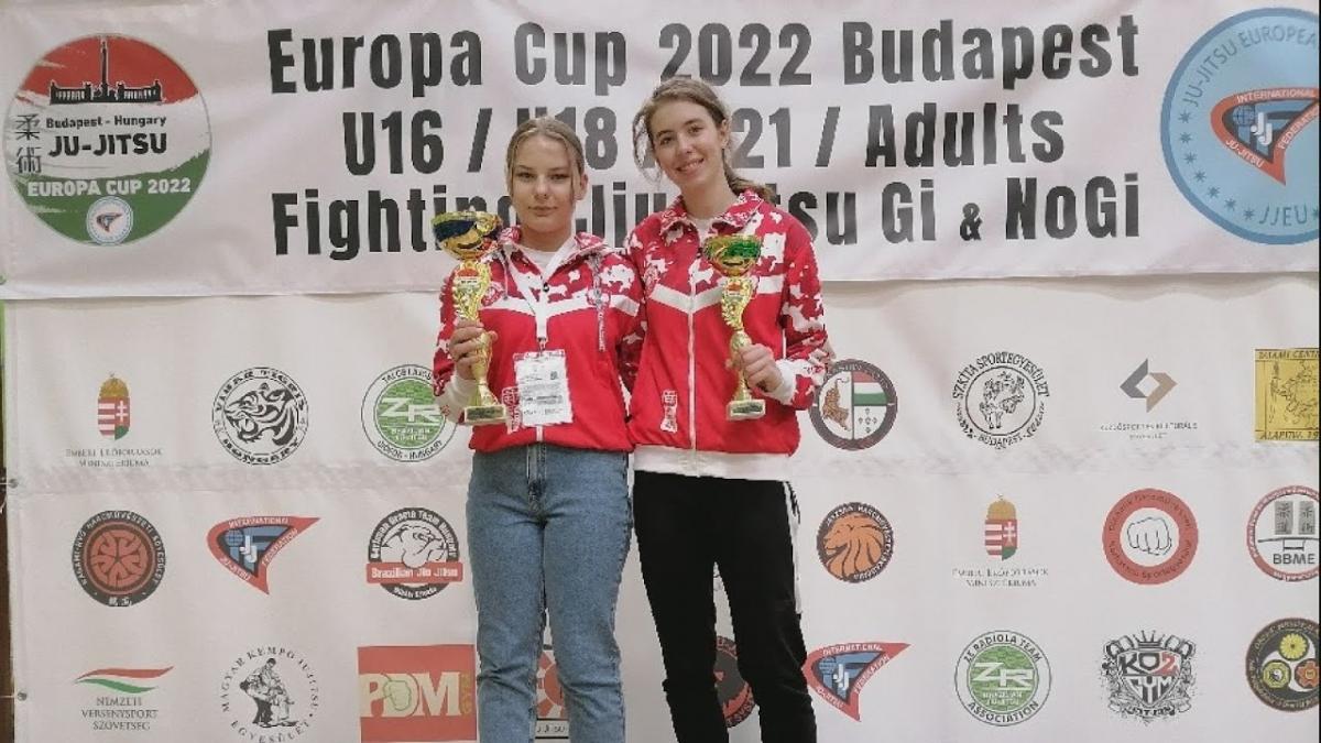 Medale Adeli Niciarz i Hanny Kałuży w Pucharze i Mistrzostwach Europy w JU-JITSU