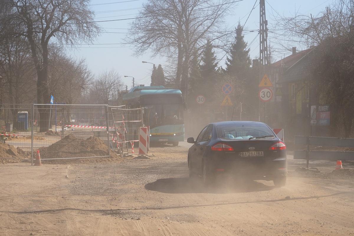 Remont Grunwaldzkiej i pył w płucach