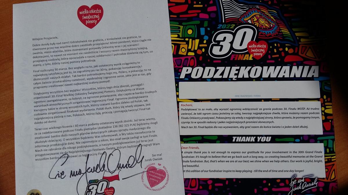 Sztab WOŚP w Jaworznie oficjalnie rozliczony