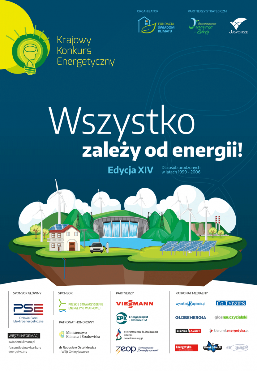 XIV Krajowy Konkurs Energetyczny im. prof. Jacka Malko „Wszystko zależy od energii!”
