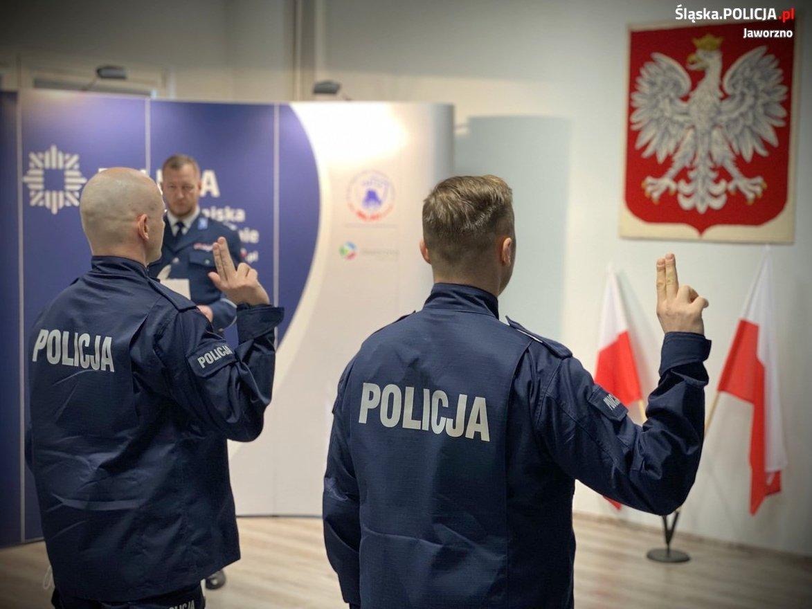 Nowi funkcjonariusze w jaworznickiej komendzie policji