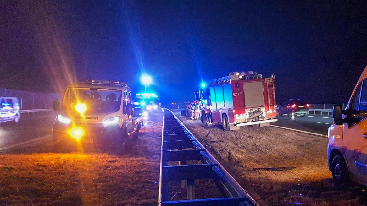 Śmiertelny wypadek na autostradzie A4. Potrącony pieszy