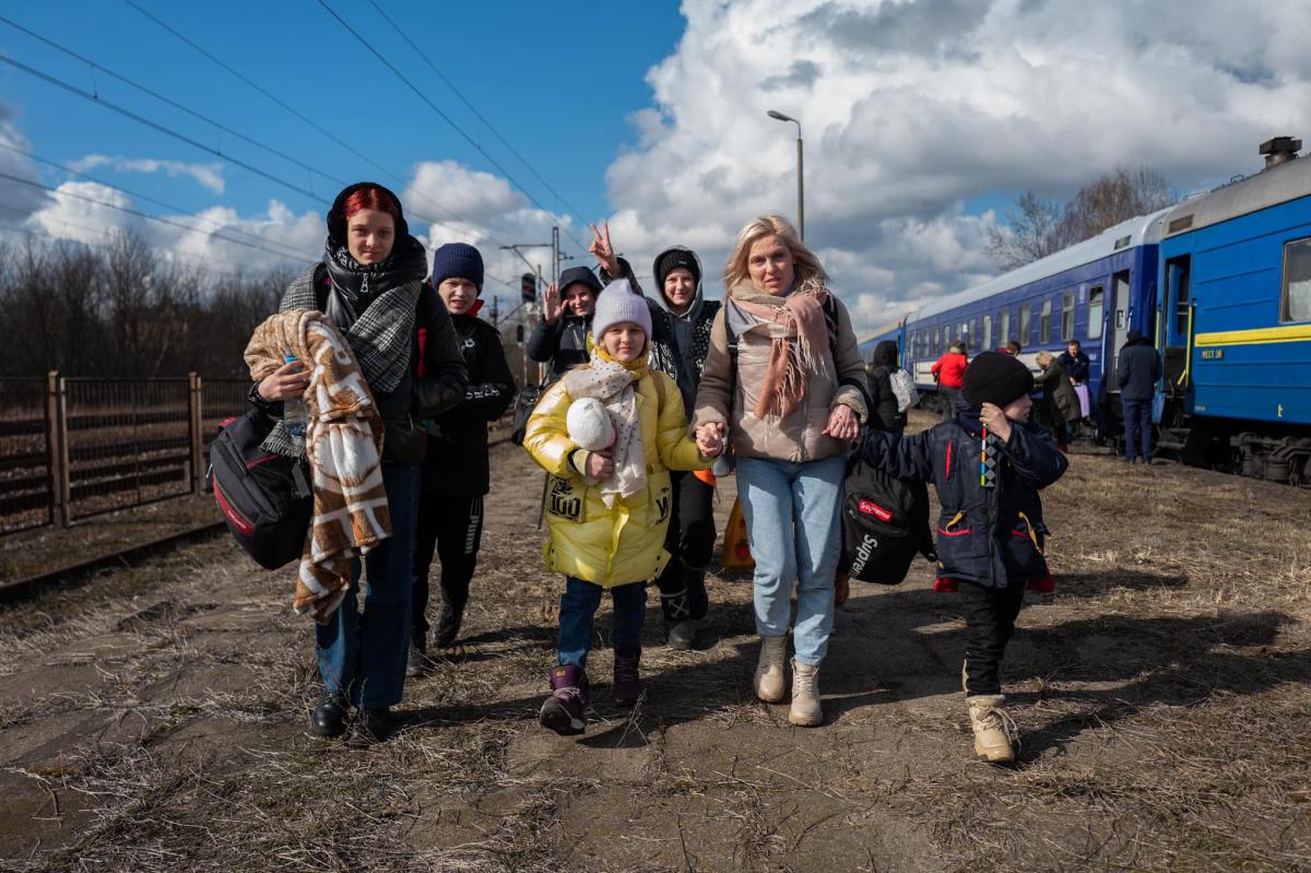 Pierwsze pociągi z uchodźcami z Ukrainy przyjechały do Polski