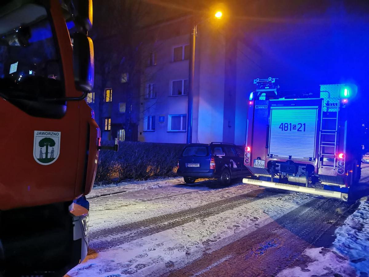 Interwencja straży pożarnej przy ul. Ogrodowej