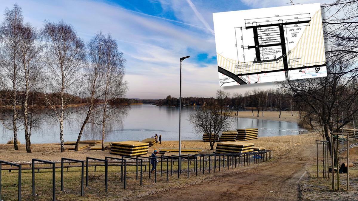 Kąpielisko na Sosinie w budowie - będą podesty i baseny