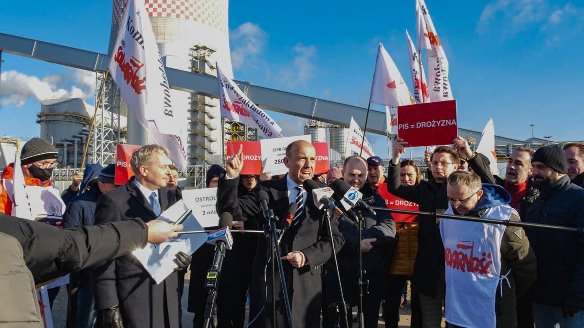 Awantura na konferencji prasowej Platformy Obywatelskiej o cenach energii
