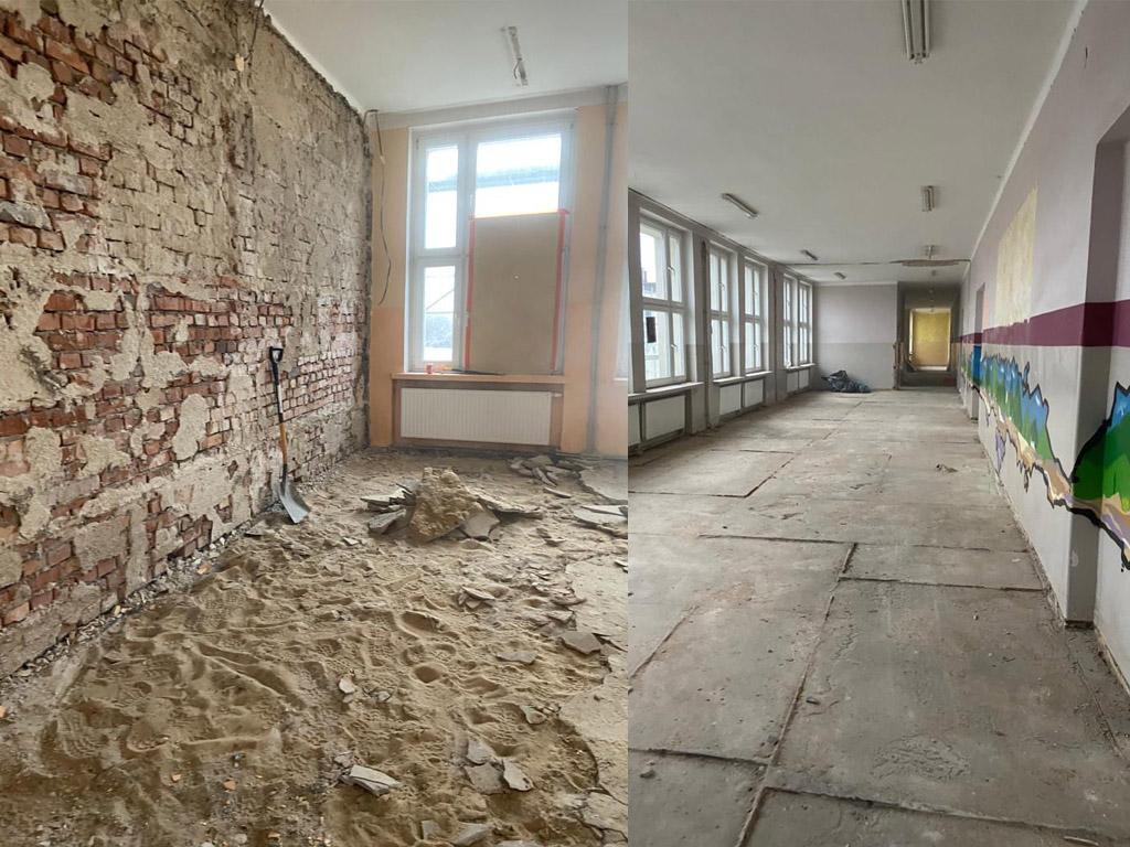 Na zlecenie TAURON Wydobycie trwa remont szkoły w Byczynie