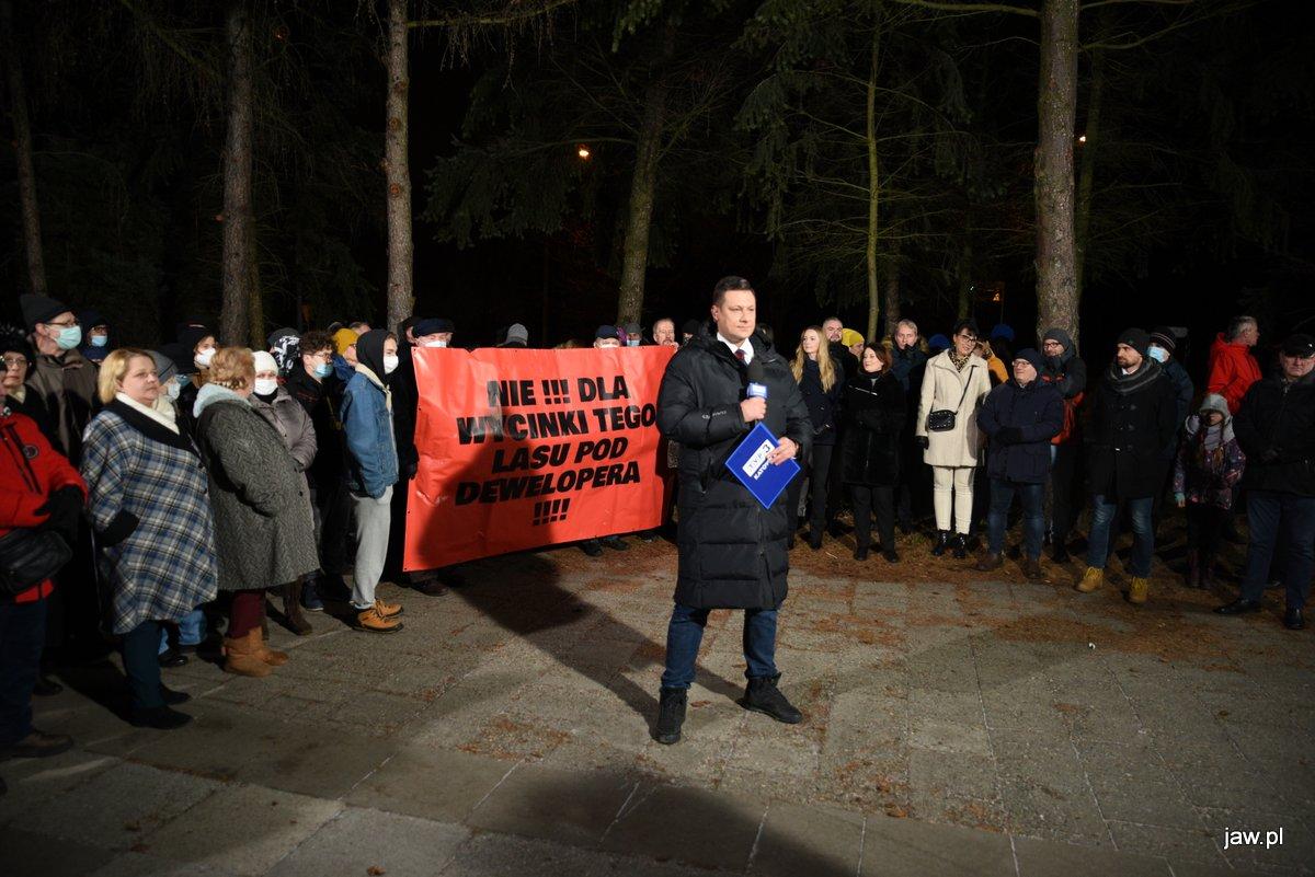 Głos Regionów Interwencja - Program TVP na żywo w sprawie wycinki lasu w Jaworznie
