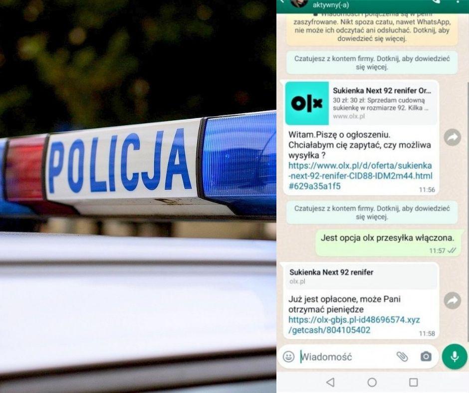 Jak oszuści działają poprzez OLX oraz WhatsApp? - Policja ostrzega