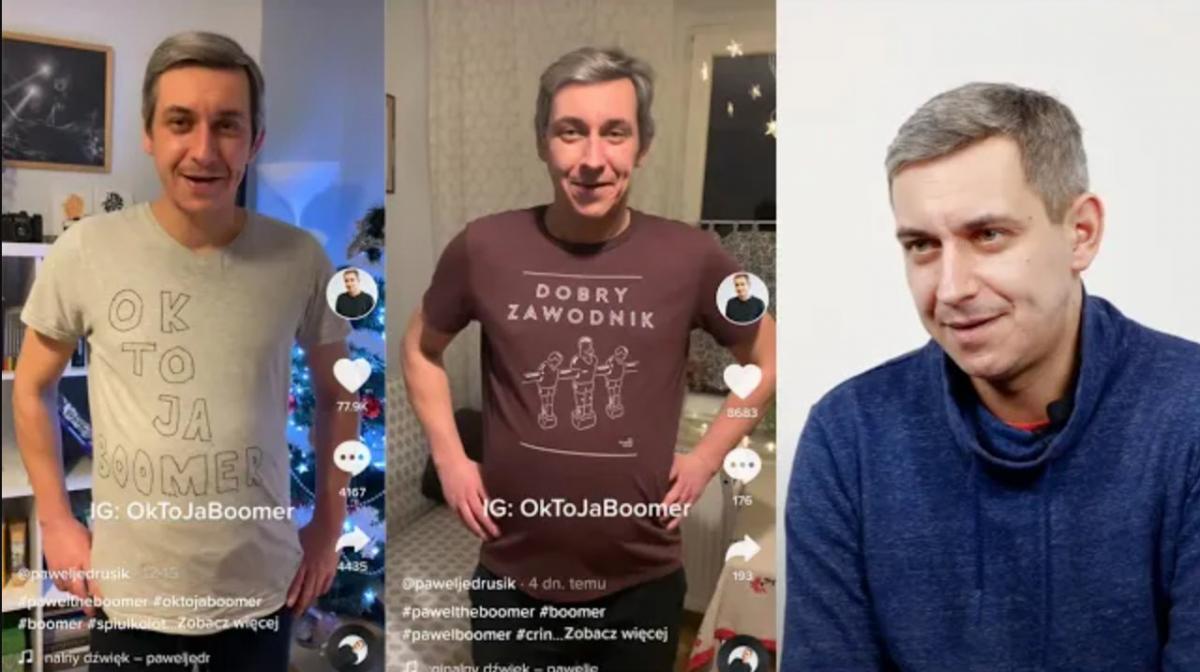 Paweł Boomer z Jaworzna robi furorę na Tik Toku