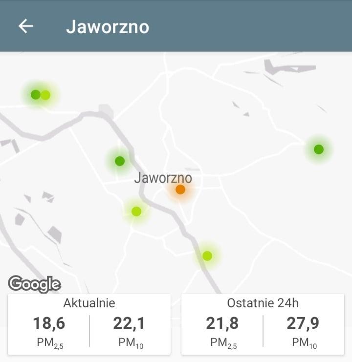 Jaka jest jakość powietrza w Jaworznie? Według aplikacji DOBRA!