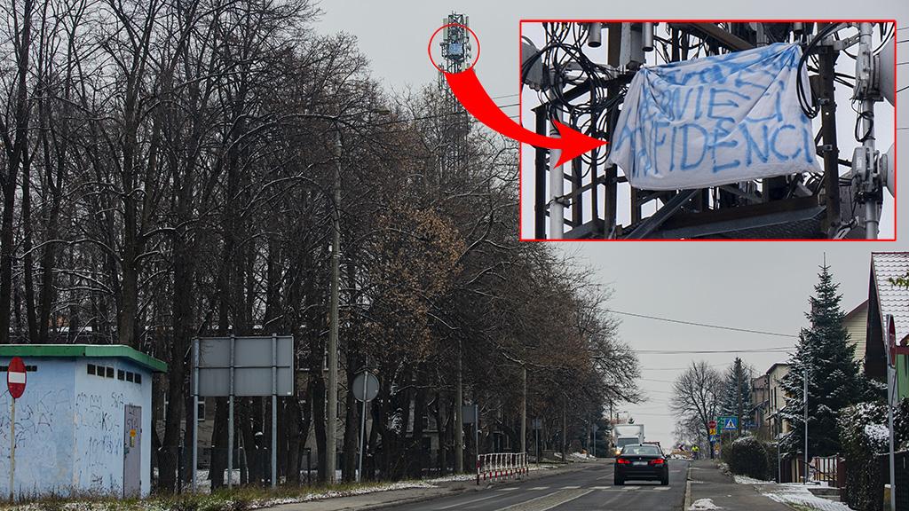 Transparent na maszcie telefonii komórkowej. Kto tam wyszedł?