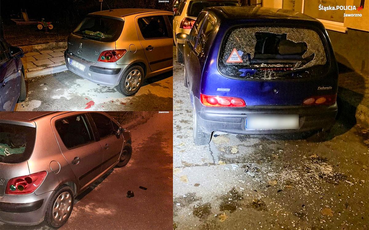 Pijany uszkodził kilkadziesiąt samochodów