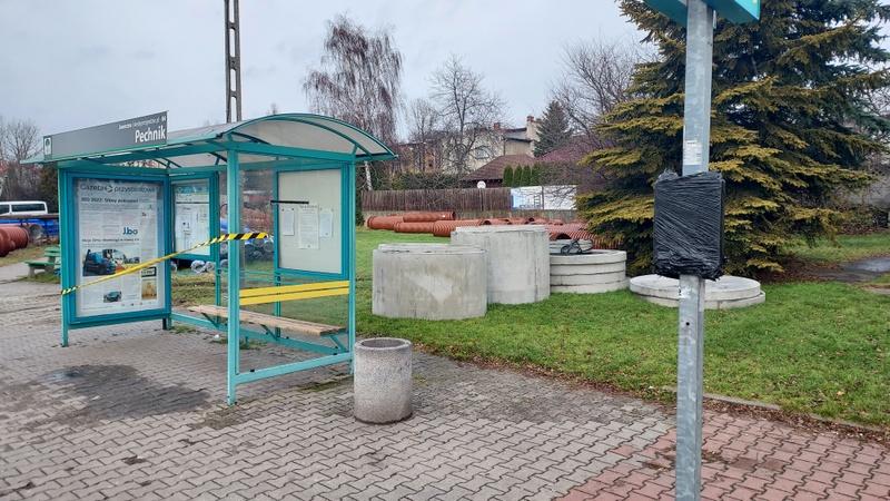 Przystanek autobusowy na Pechniku przeniesiony w nowe miejsce