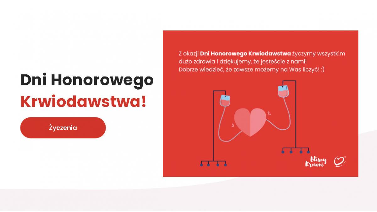 Dzisiaj ostatni dzień Dni Honorowego Krwiodawstwa Polskiego Czerwonego Krzyża 2021