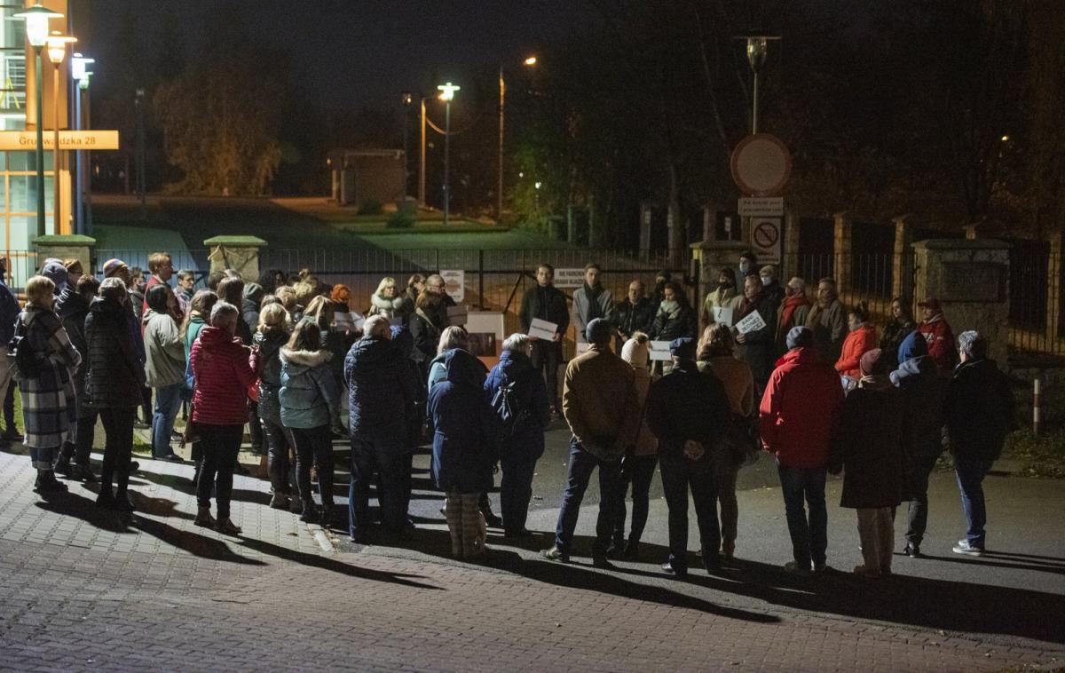 Manifestacja w sprawie aborcji przed jaworznickim sądem