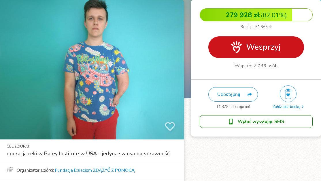 Samotna matka walczy od 3 lat, by Oskar odzyskał sprawność. Brakuje naprawdę niewiele.