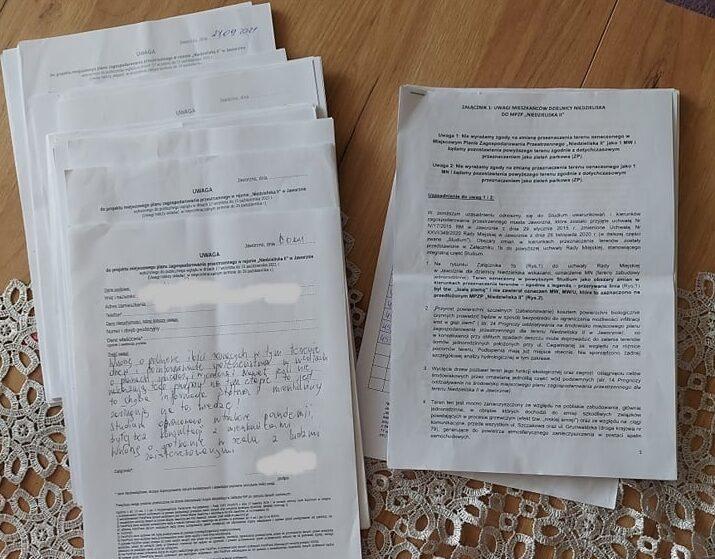 Mieszkańcy wnoszą uwagi do planu zagospodarowania przestrzennego „Niedzieliska II