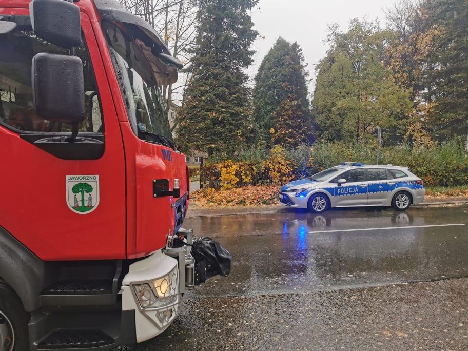 Interwencja straży pożarnej w ZSP nr 4