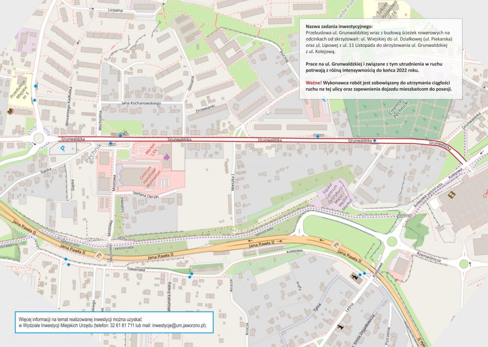 Kolejny etap przebudowy ul. Grunwaldzkiej rusza 3 listopada