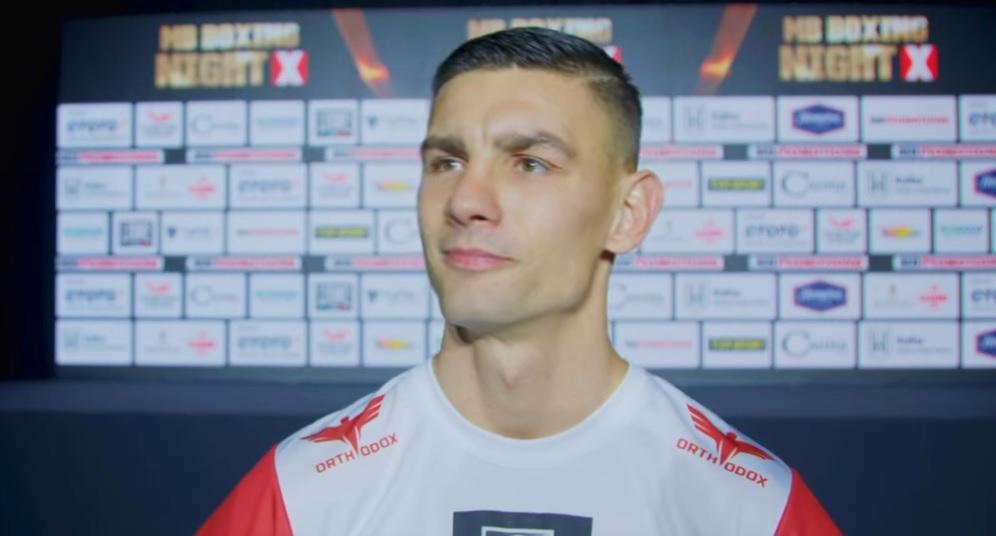 Kamil Młodziński w gali MB Boxing Night 10