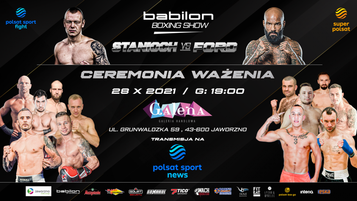 Ważenie zawodników BABILON BOXING SHOW w Galenie