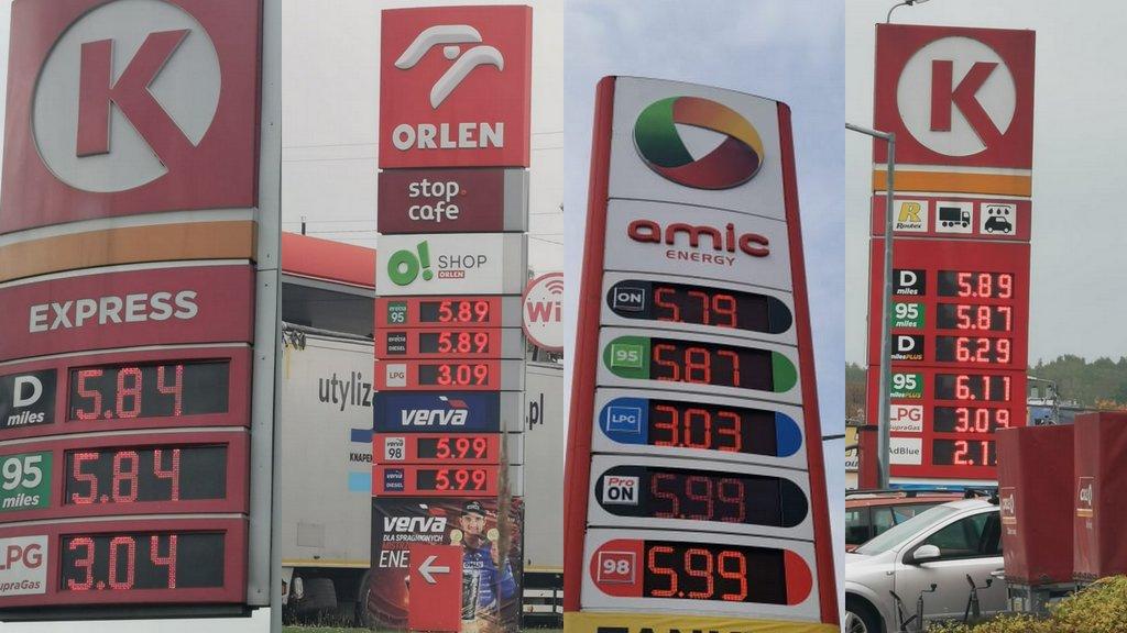 Ceny paliw dobijają do 6 zł za litr