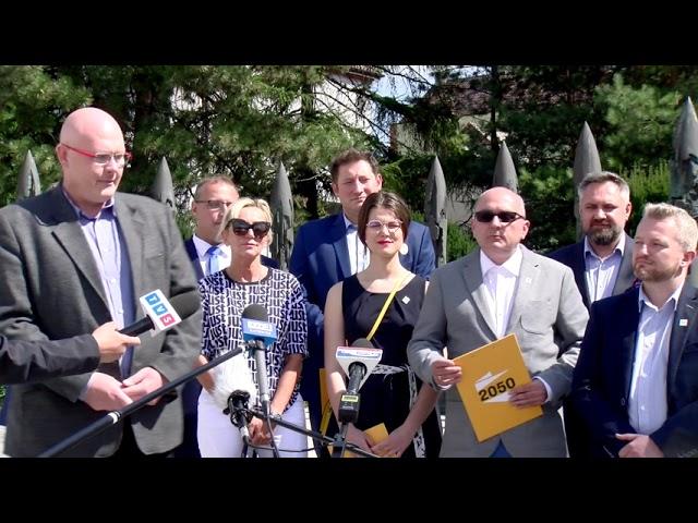Konferencja prasowa Stowarzyszenia Polska 2050 w Jaworznie