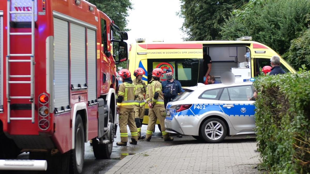 Potrącenie pieszego na Matejki