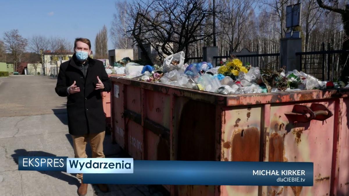 Segregacja śmieci na jaworznickich cmentarzach