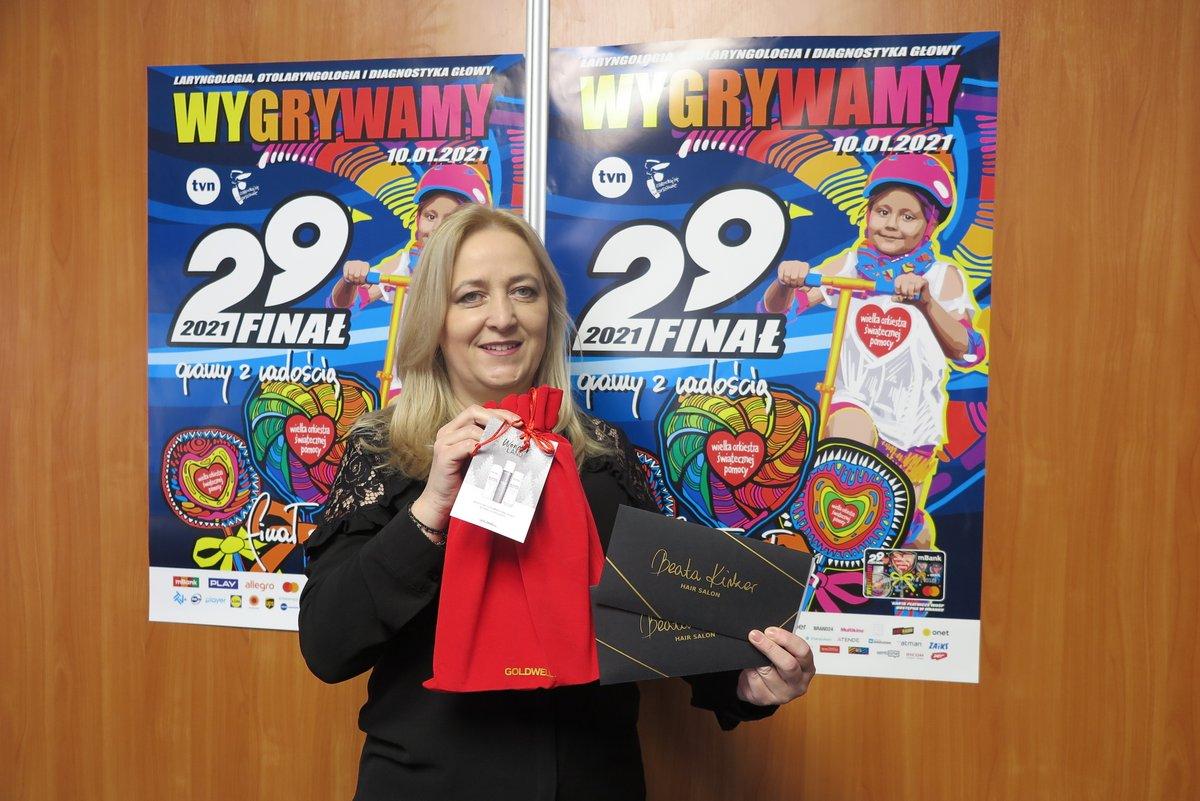 Aukcja WOŚP: ofiarodawczyni pani Beata Kirker
