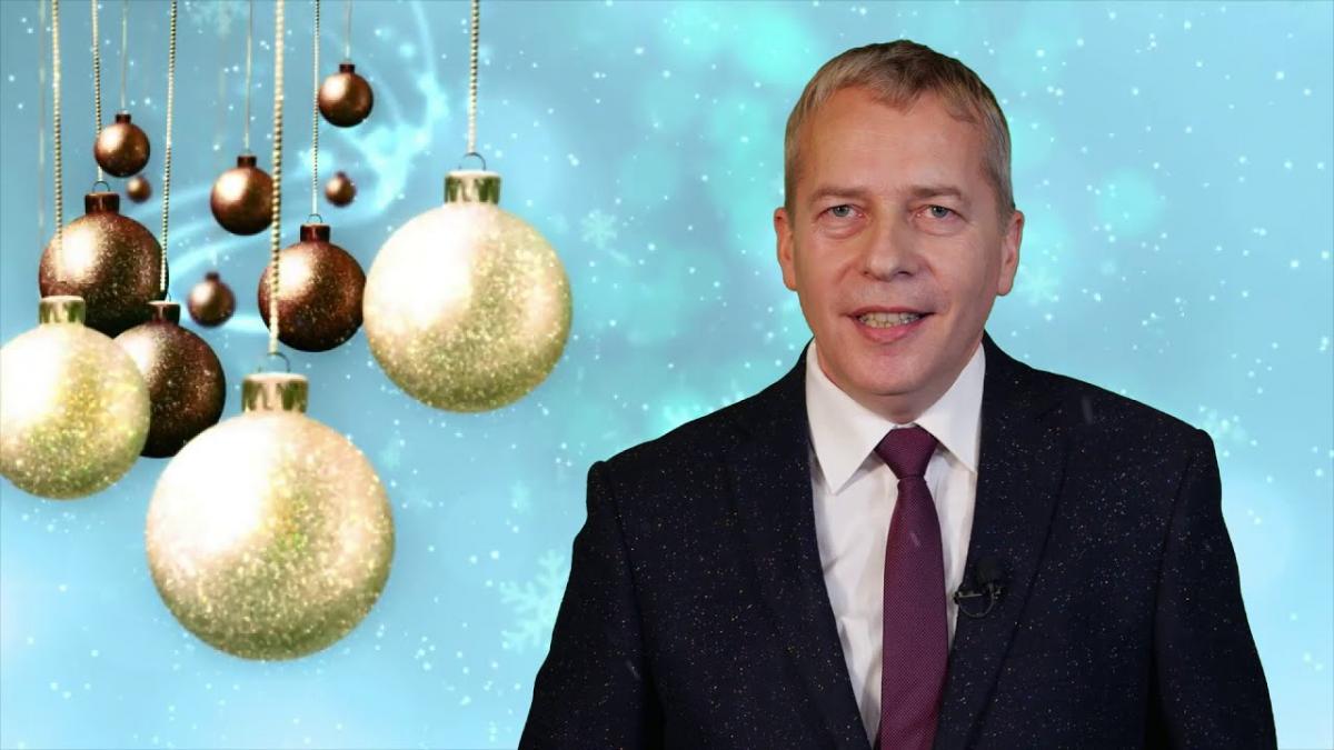 Wojciech Saługa składa życzenia świąteczne 2020