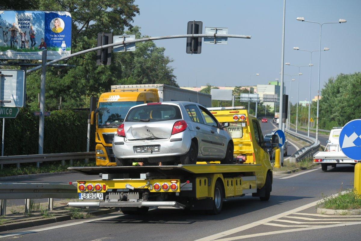 Kolizja drogowa na ul. Jana Pawła II