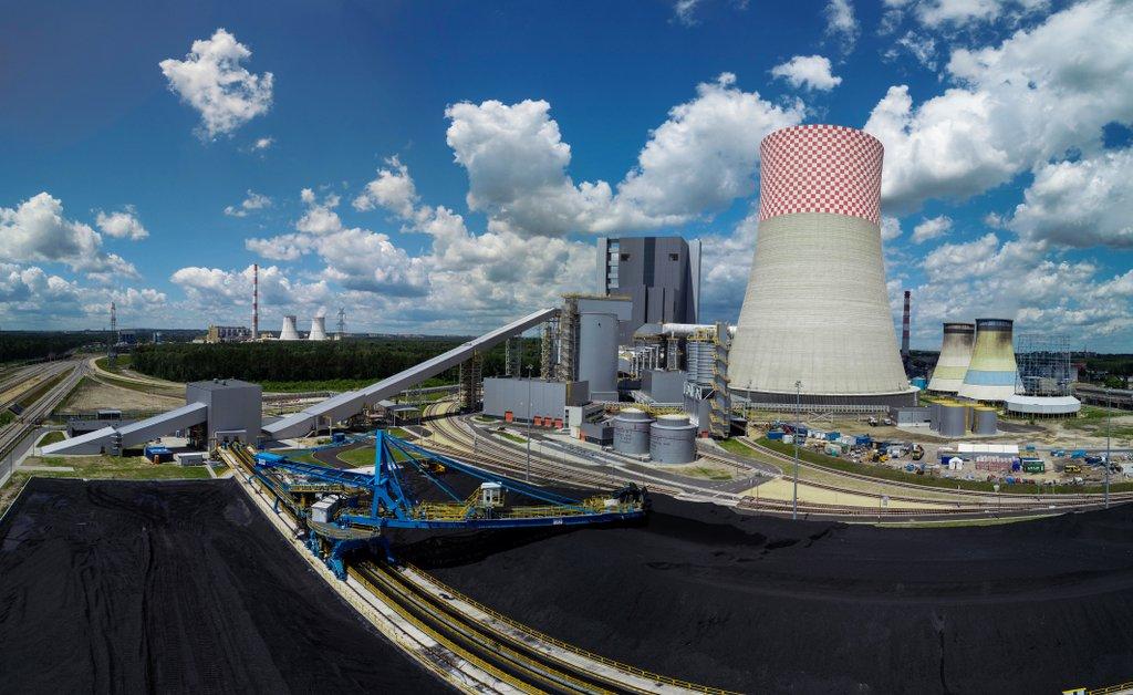 Budowa Bloku 910 Elektrowni Jaworzno podczas ponownego rozruchu - czerwiec 2020