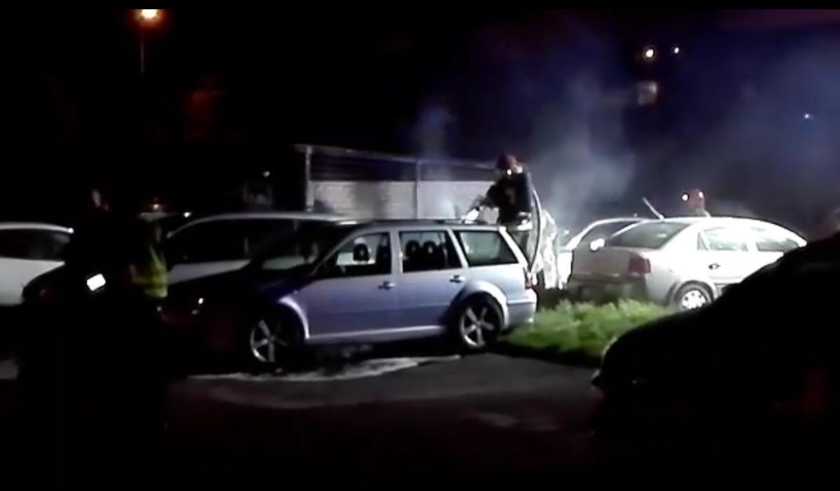 Nocny pożar przy ulicy Grunwaldzkiej