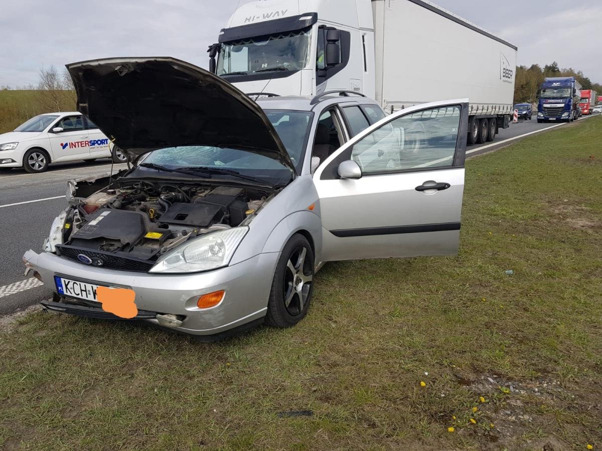 Wypadek na autostradzie A4