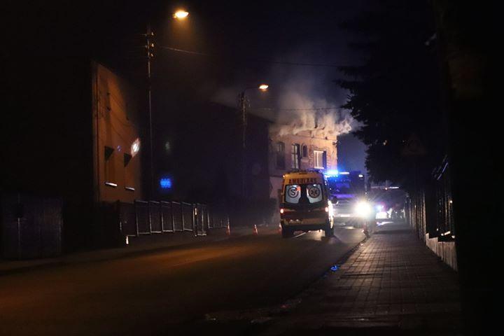 Pożar pustostanu - jedna osoba poszkodowana.
