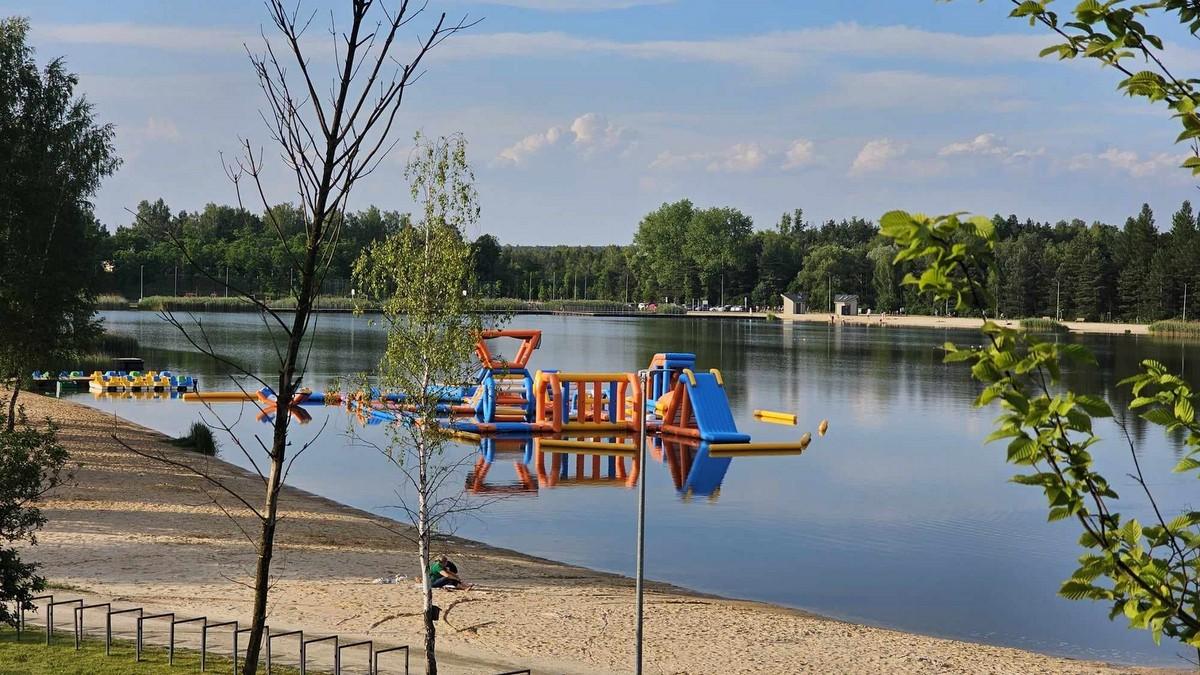 Park rozrywki na wodzie na Zalewie Sosina otwarty