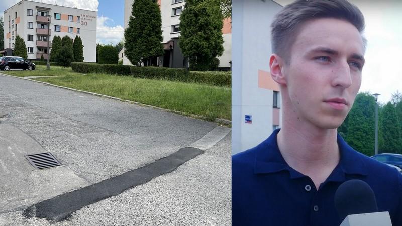 Uzupełnienie ubytków nawierzchni na ul. Fredry