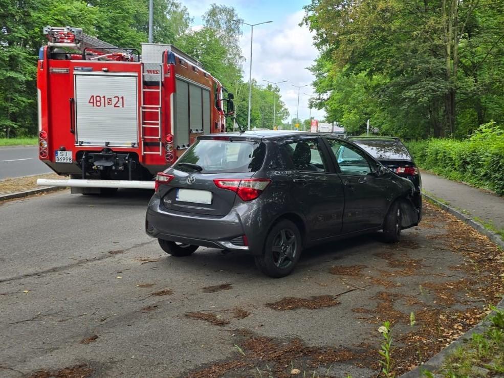 Zderzenie dwóch samochodów na ul. Grunwaldzkiej