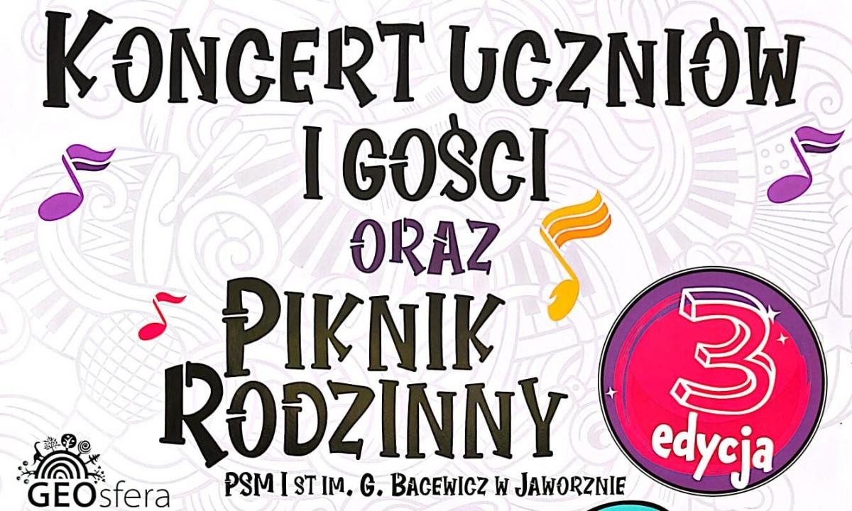 Zaproszenie na koncert uczniów jaworznickiej szkoły muzycznej