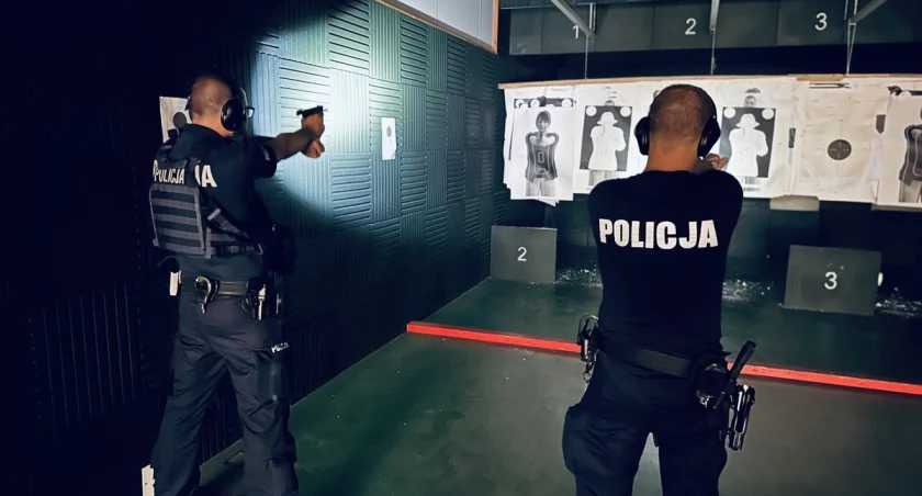 Jaworzniccy policjanci na treningu strzeleckim