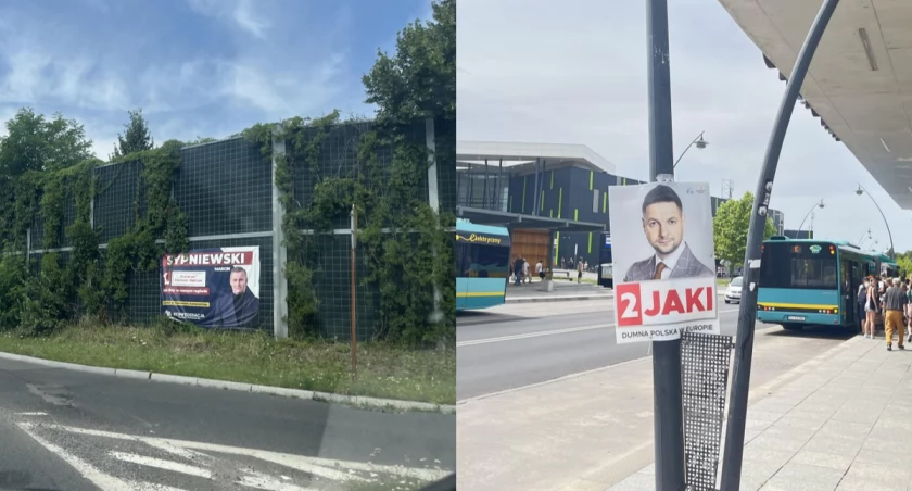 Plakaty wyborcze wciąż wiszą
